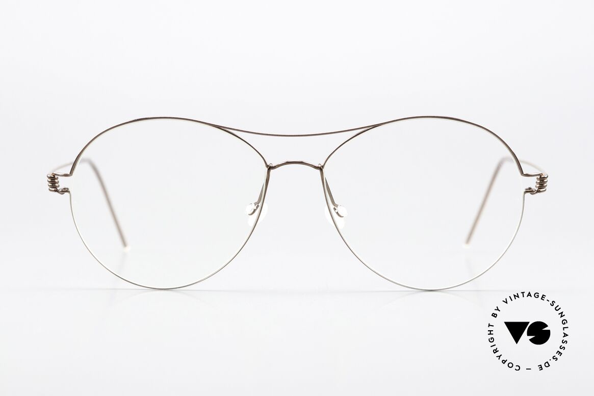 Lindberg April Air Titan Rim Shiny Brown Titan Frame, mod. April, size 54-15, 135, color PU12: shiny brown, Made for Women