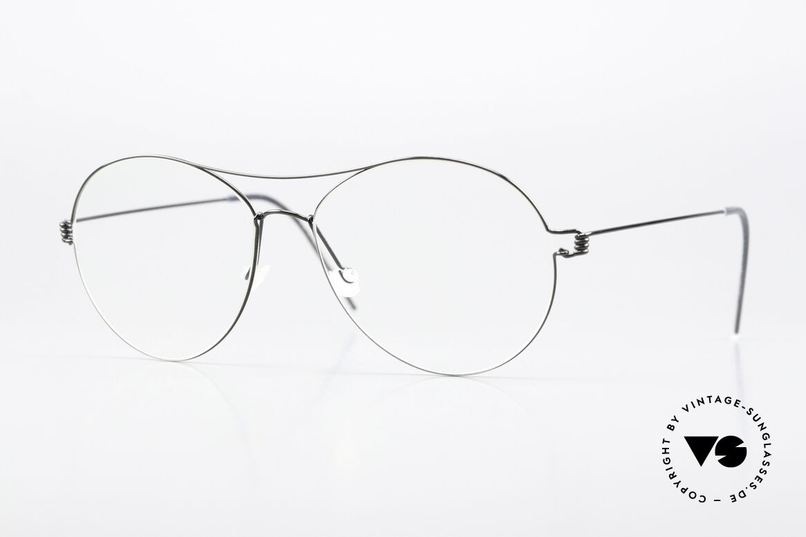 Lindberg April Air Titan Rim Shiny Black Titan Frame, interesting LINDBERG Air Titanium Rim eyeglasses, Made for Women