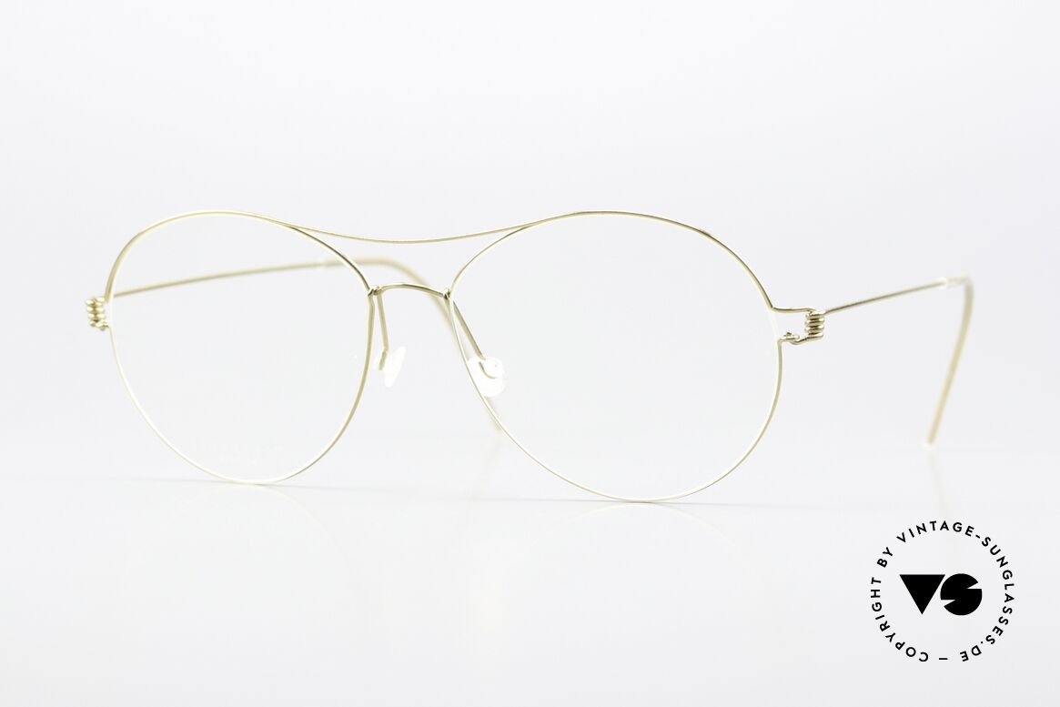 Lindberg April Air Titan Rim Shiny Gold Titanium Frame, interesting LINDBERG Air Titanium Rim eyeglasses, Made for Women