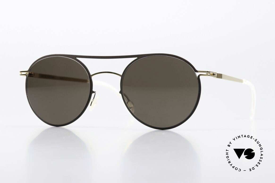 Mykita Tore Round Sunglasses Gold Terra, Mykita sunglasses, model Tore, size 46-20, color 172, Made for Men and Women