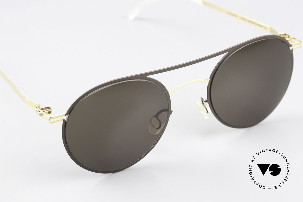Mykita Tore Round Sunglasses Gold Terra, unworn model with full original packaging by MYKITA, Made for Men and Women