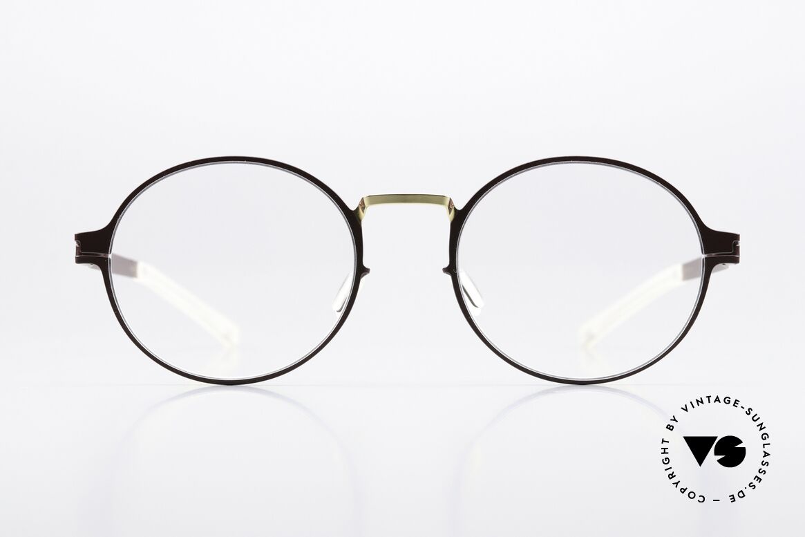 Mykita Ninni Round Frame Burgundy Gold, from the Decades collection (made from 2012-2014), Made for Men and Women