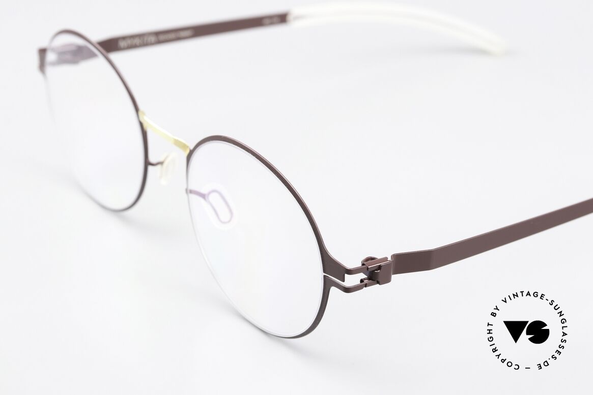 Mykita Ninni Round Frame Burgundy Gold, well-known top quality (handmade in Germany, Berlin), Made for Men and Women