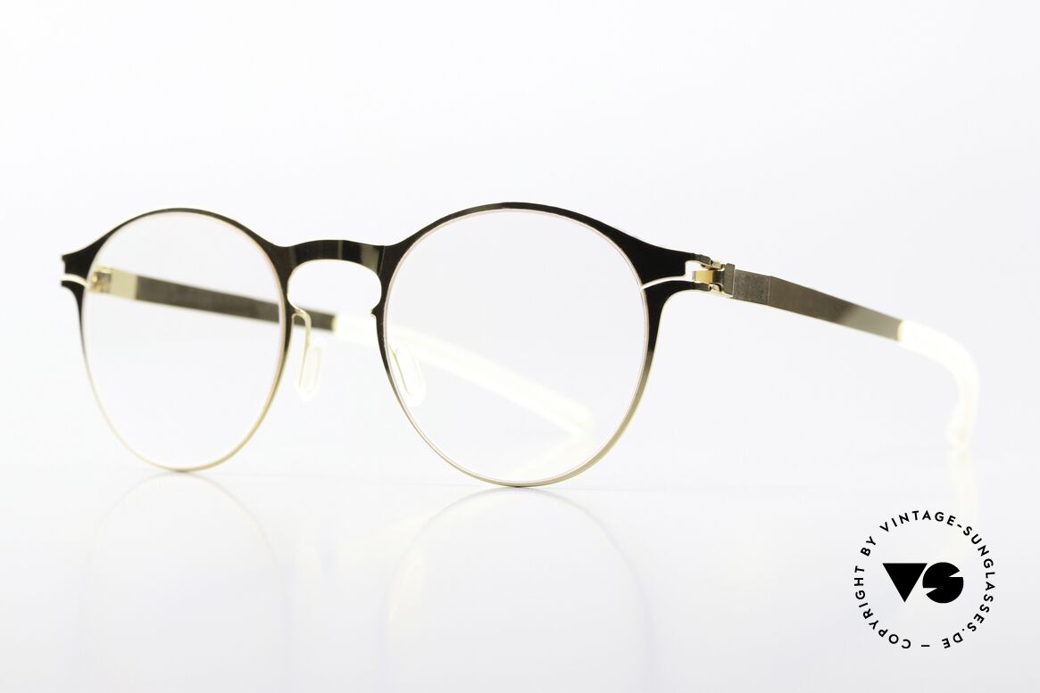 Mykita Lior Glossy Gold Panto Frame, color "Glossy Gold" = women's glasses & men's glasses, Made for Men and Women