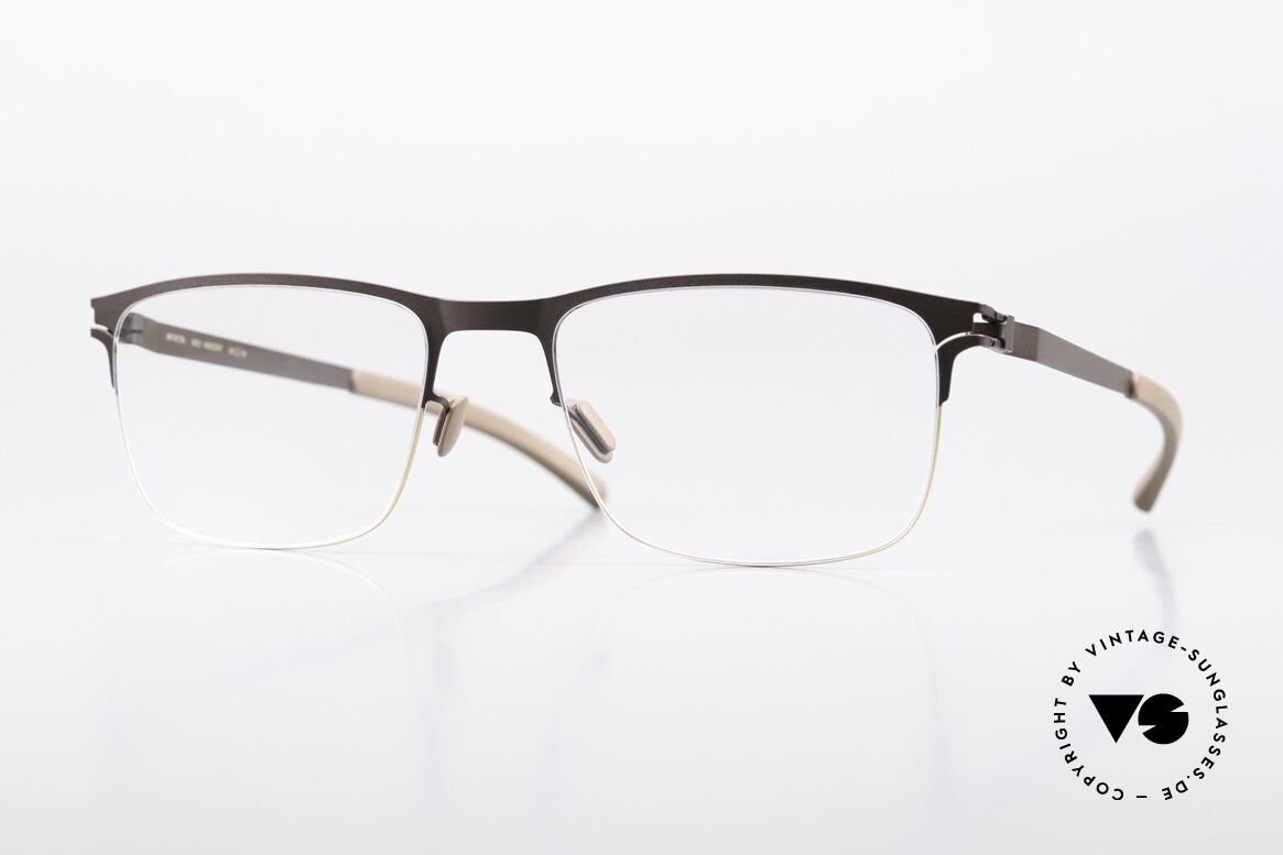 Mykita Vincent Men's Frame Gold Dark Brown, Mykita glasses, model Vincent, size 55-19, col. 122, Made for Men