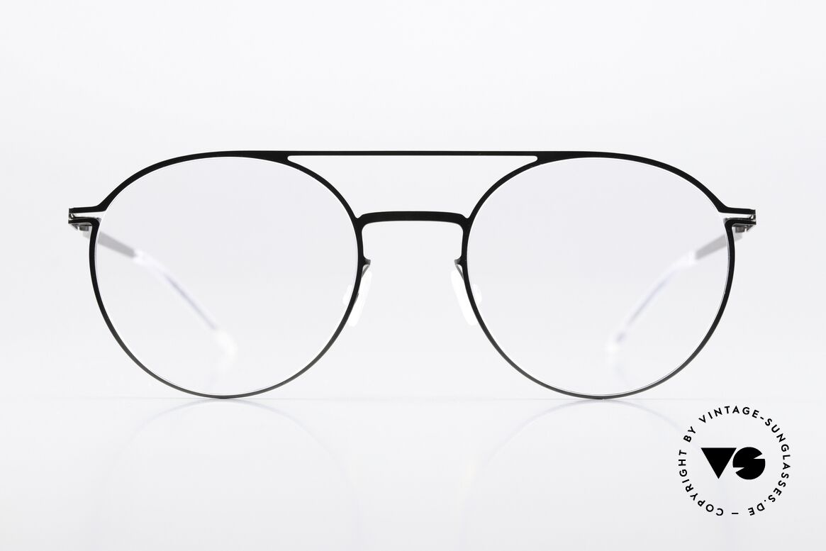 【超ポイントバック祭】 Glasses Mykita Kjell Round Frame Shiny Graphite 小物
