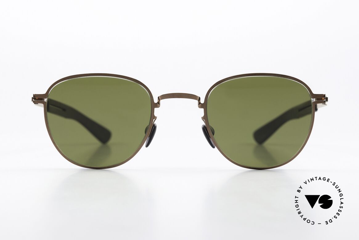 Mykita Mylon Basil Panto Sunglasses From 2018, size 47-24, c. 247 (Shiny Copper/Pitch Black), Made for Men and Women