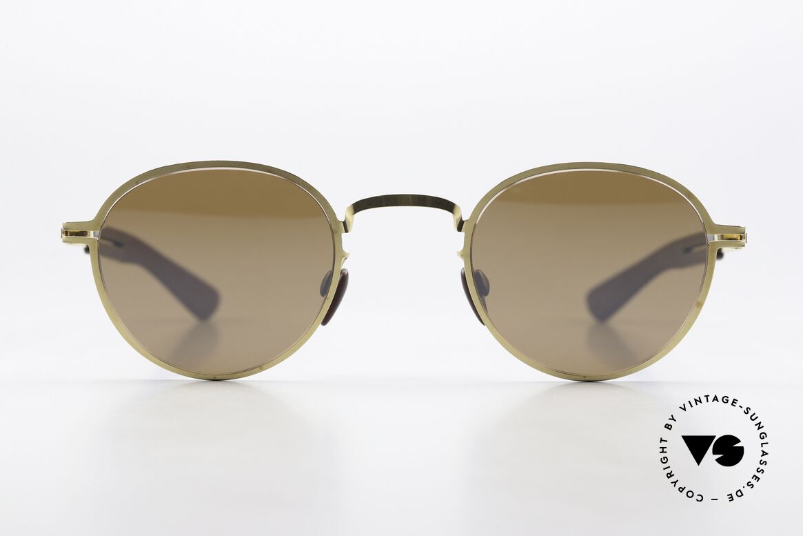 Mykita Mylon Quince Light Mirrored Sunglasses, size 45-26, light mirrored lenses, color 244, Made for Men and Women