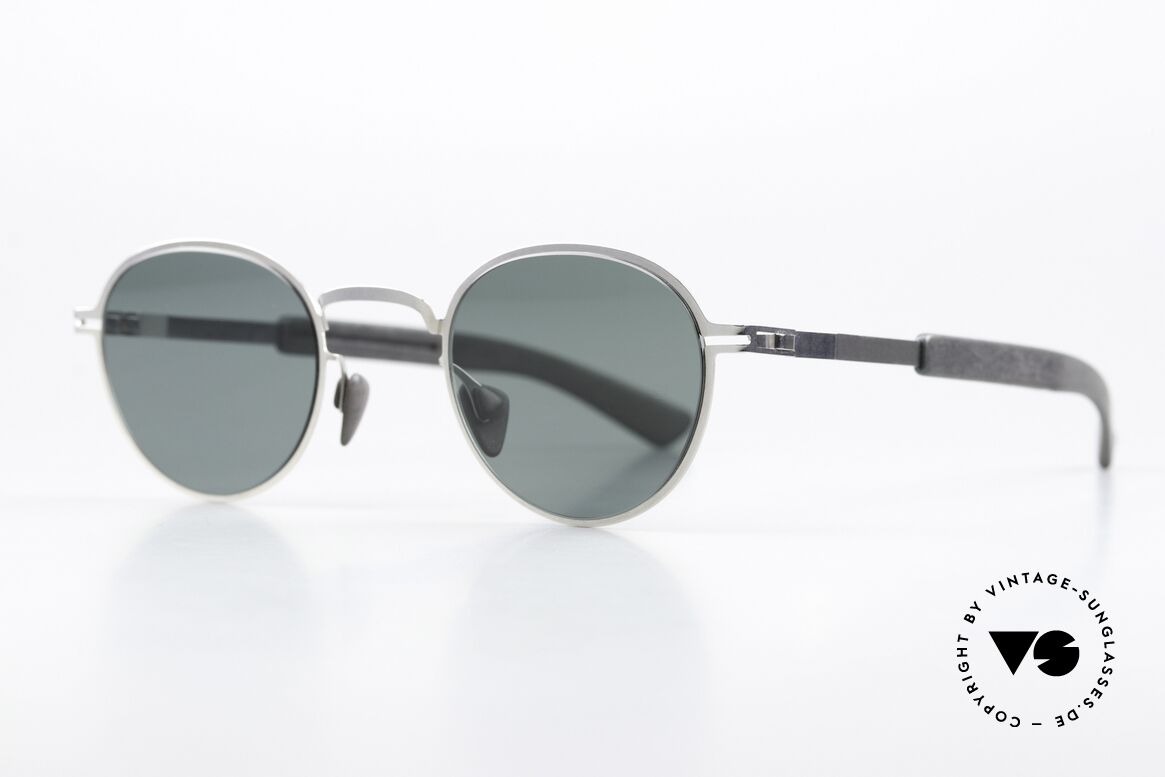 Mykita Mylon Quince Panto Sunglasses Unisex, code 245 = Silver Storm Grey Neophan Solid, Made for Men and Women