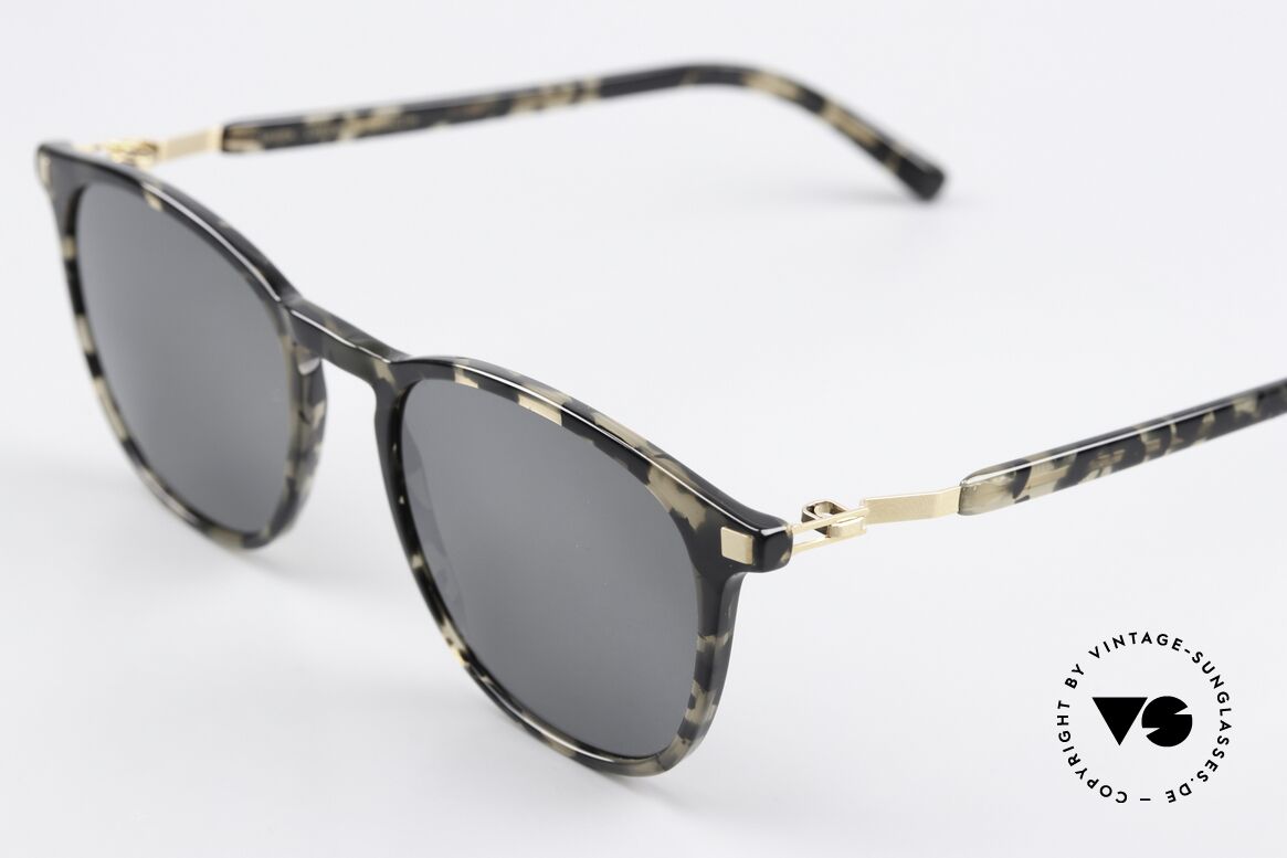 Mykita Aluki Classic Sunglasses Unisex, acetate frame front with characteristic Mykita temples, Made for Men and Women
