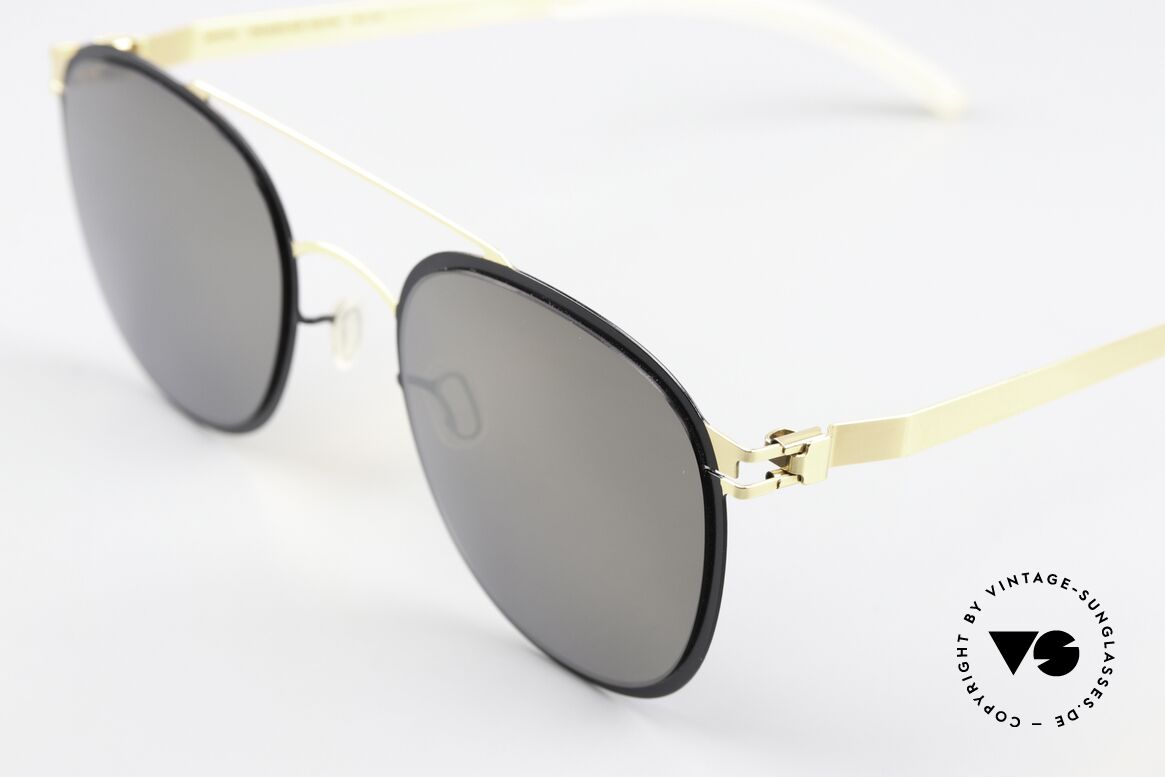 Mykita Keaton Sunglasses In Gold Black, well-known top quality (handmade in Germany, Berlin), Made for Men and Women