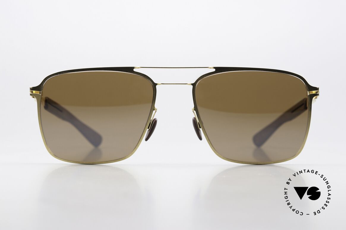 Mykita Mylon Flax Light Mirrored Sun Lenses, size 54-18, light mirrored lenses, color 244, Made for Men