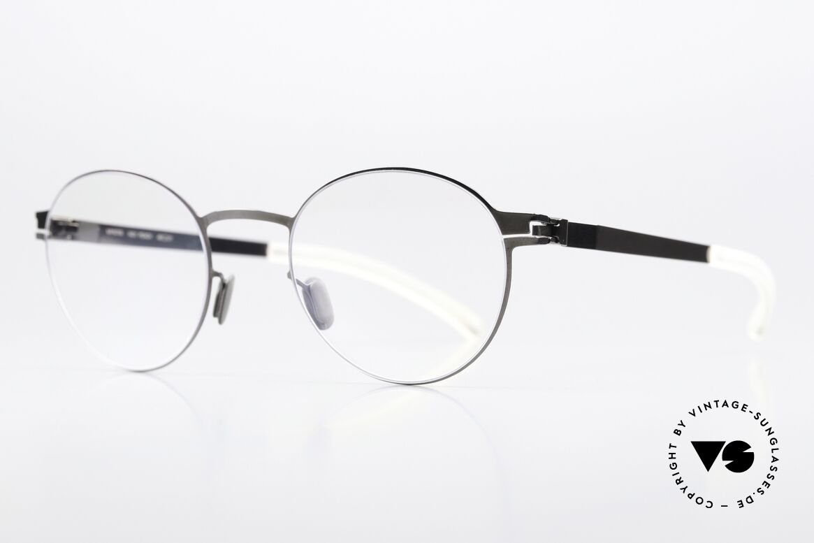 Mykita Peach Panto Specs Shiny Graphite, color is "Shiny Graphite" = women's & men's glasses, Made for Men and Women