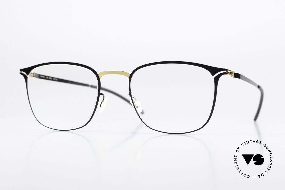 Mykita Aksel Ladies Frame Black Gold, Mykita glasses, model Aksel, in size 50-19, color 167, Made for Women