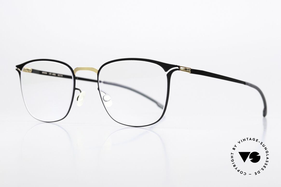 Mykita Aksel Ladies Frame Black Gold, color is "Black/Gold" = a timeless model for women, Made for Women