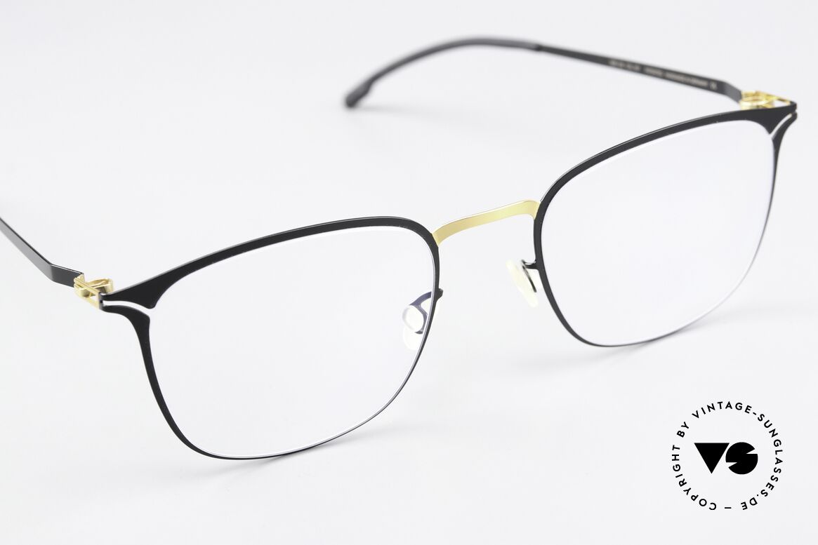 Mykita Aksel Ladies Frame Black Gold, unworn model with full original packaging by MYKITA, Made for Women