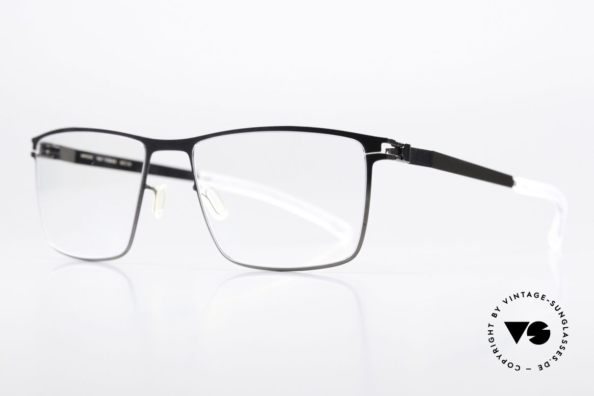 Mykita Thomas Square Men's Eyeglasses, color 232 is "Shiny Graphite" (rather a men's model), Made for Men
