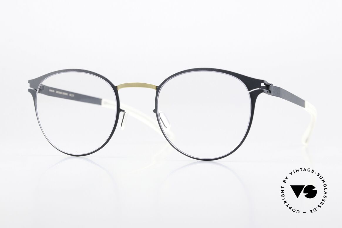 Mykita Giorgio Ladies Panto Gold Indigo, Mykita glasses, model Giorgio, size 48-21, color 256, Made for Women