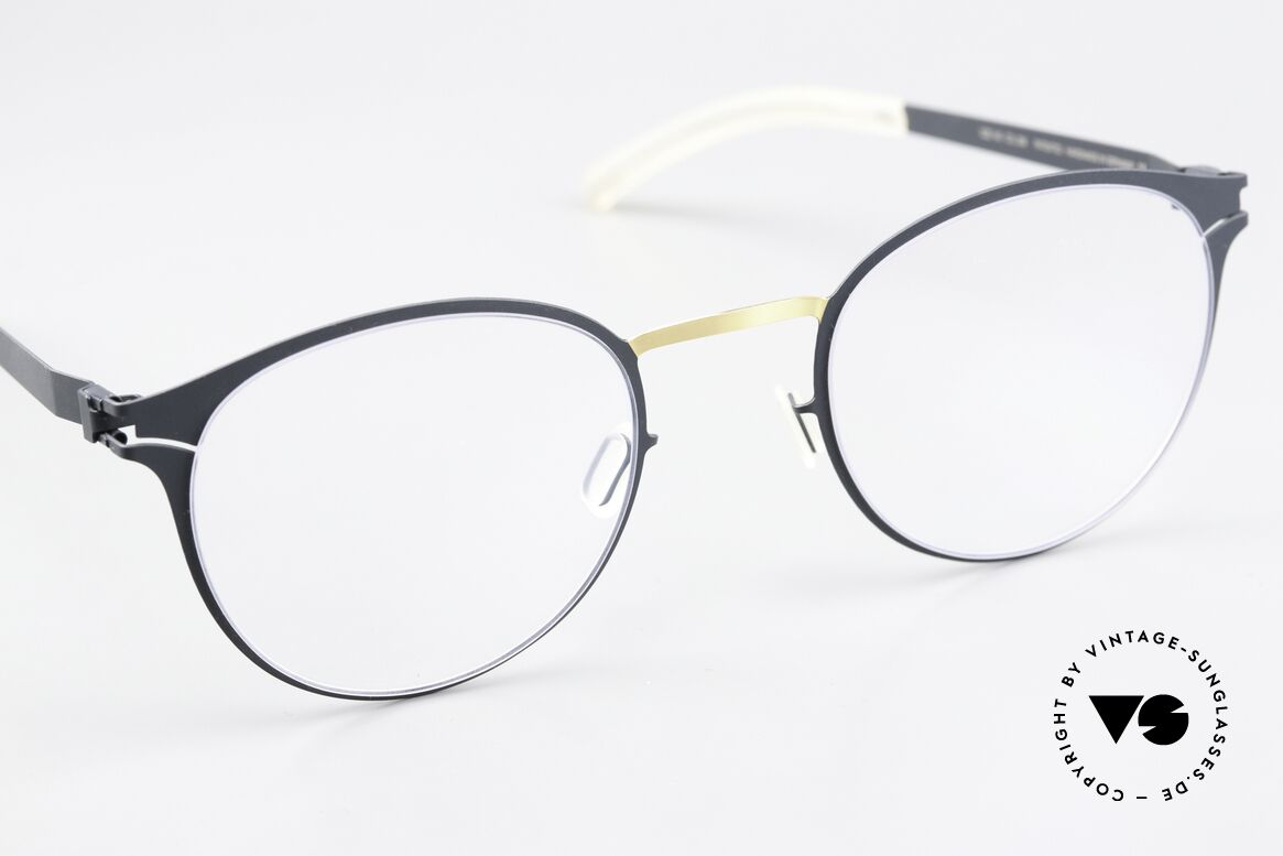 Mykita Giorgio Ladies Panto Gold Indigo, unworn model with full original packaging by MYKITA, Made for Women