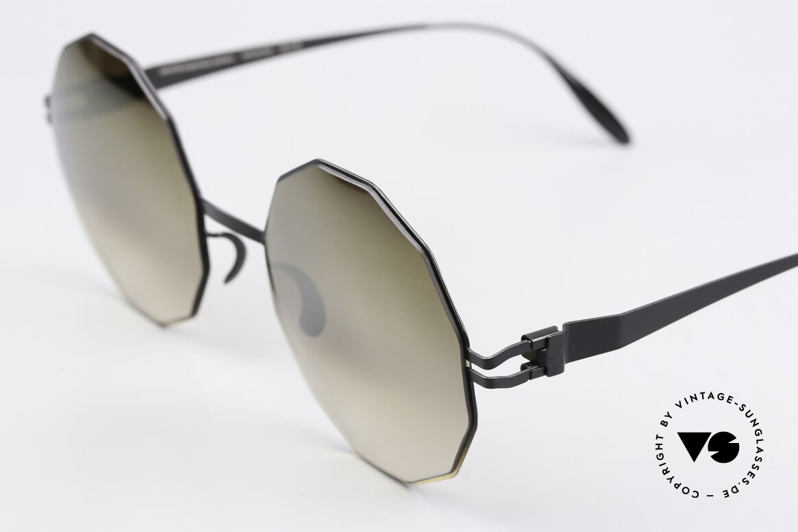 Mykita Veruschka Bernhard Willhelm Design, 'Black Gold Brown Gradient Flash' = slightly mirrored, Made for Women