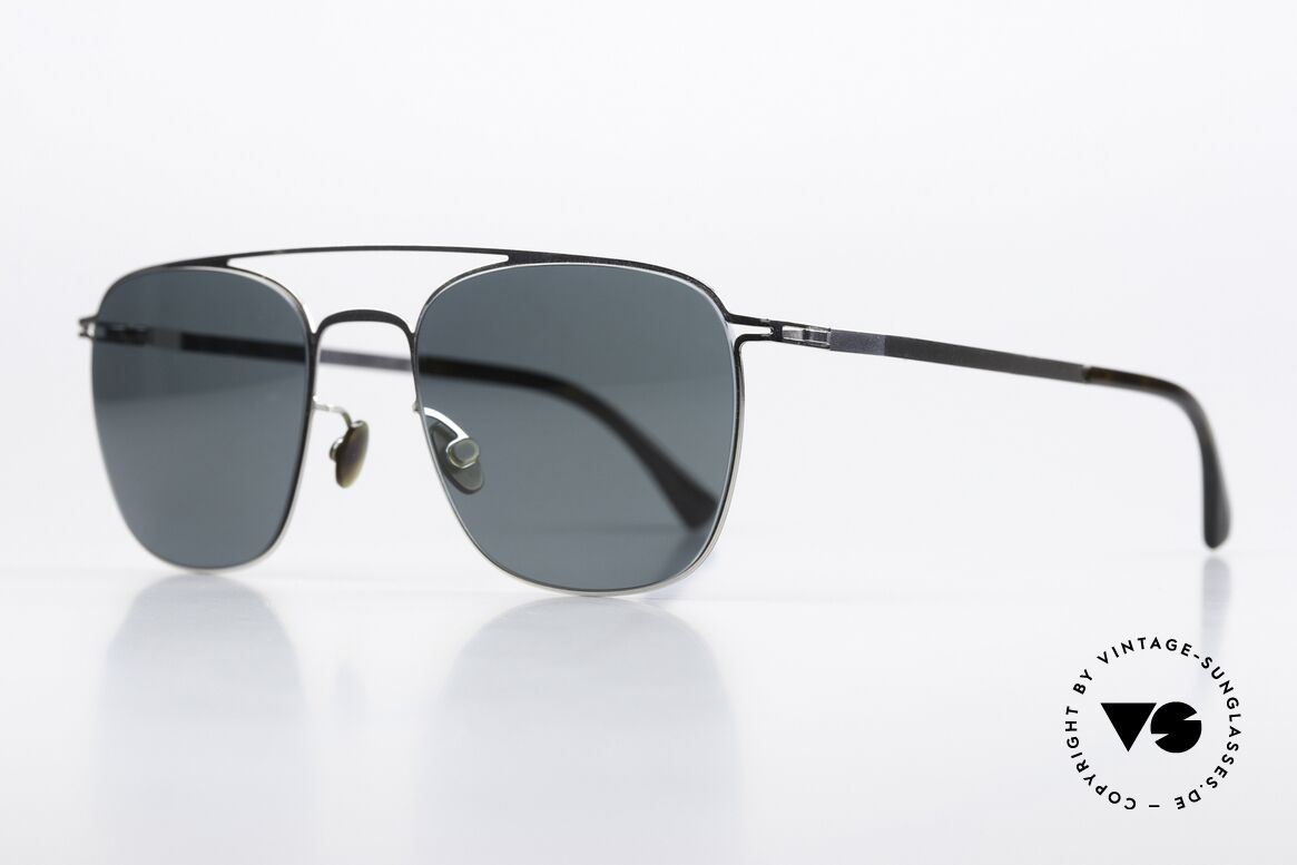 Mykita Torge Sun Lenses Are Polarized, color 051 "Shiny Silver", with POLARIZED sun lenses, Made for Men and Women