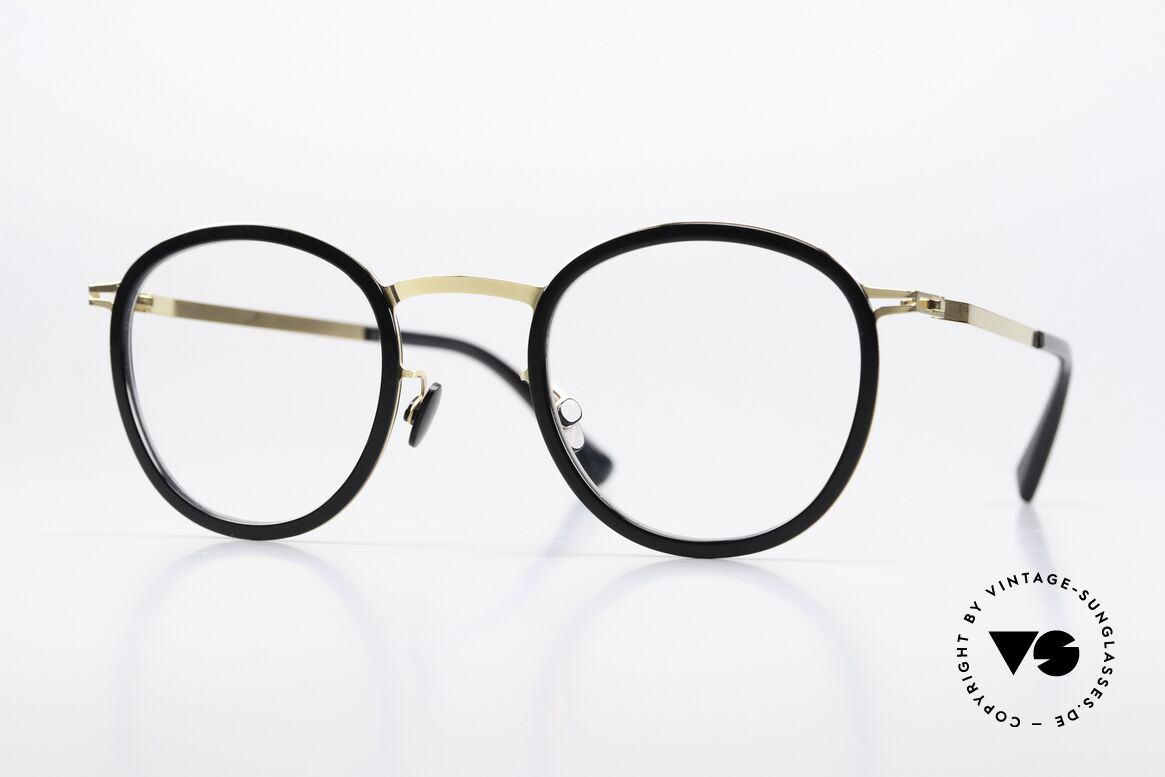 Mykita Antti Panto Glasses Black Gold, Mykita glasses, model ANTTI, size 47-23, color 945, Made for Men and Women
