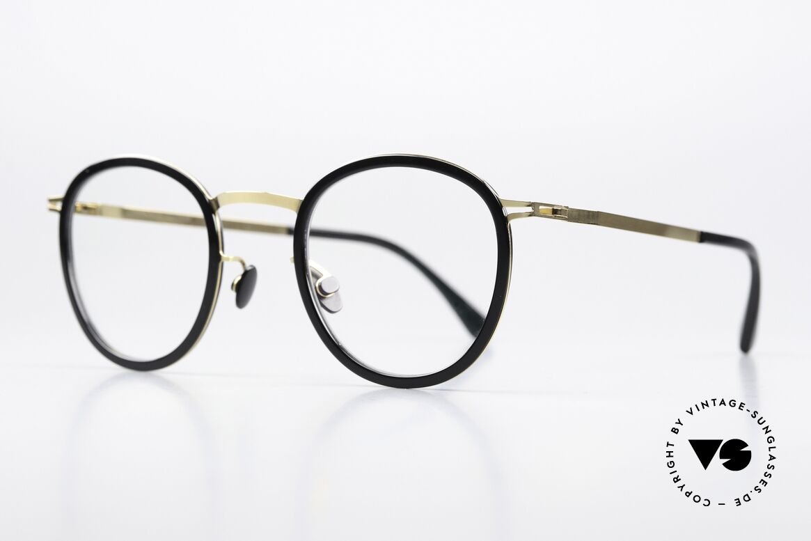 Mykita Antti Panto Glasses Black Gold, really timeless color code 945 = 'Glossy Gold / Black', Made for Men and Women