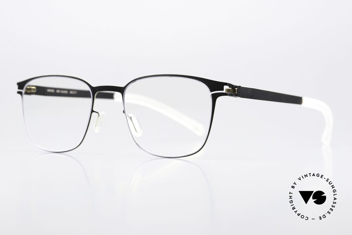 Mykita Claude Panto Small Square Unisex, c. 279 "Black/Gold Edges" = women's & men's glasses, Made for Men and Women