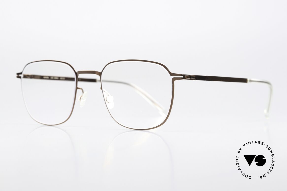 Mykita Herko Square Panto Specs Unisex, color is called "Shiny Copper" (made from 2013-2014), Made for Men and Women