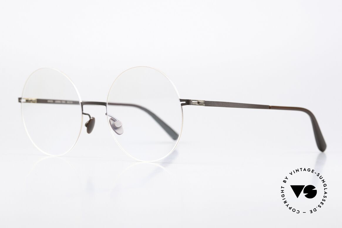 Mykita Yoko Big Round Frame For Ladies, col. 285 Champagne Gold / Dark Brown; ladies eyewear, Made for Women