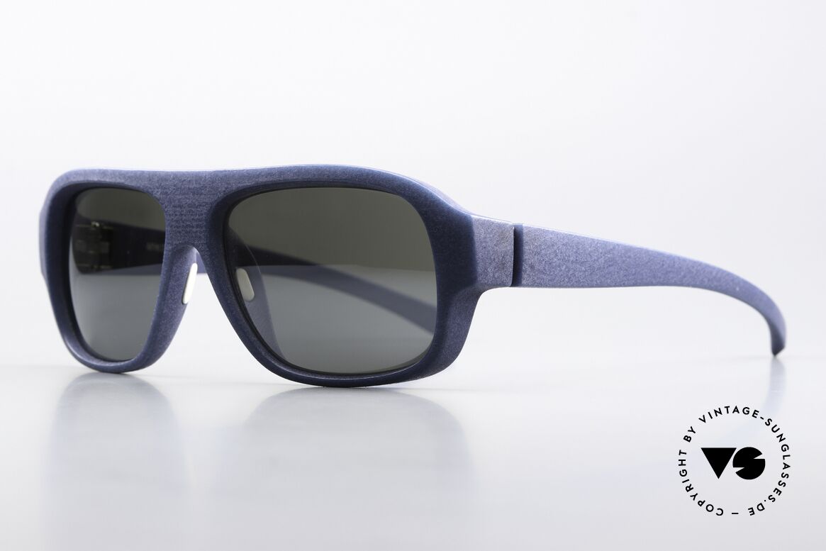 Mykita Mylon Titan Slightly Mirrored Lenses, col. 318 Night Blue Coal Flash (light mirrored), Made for Men