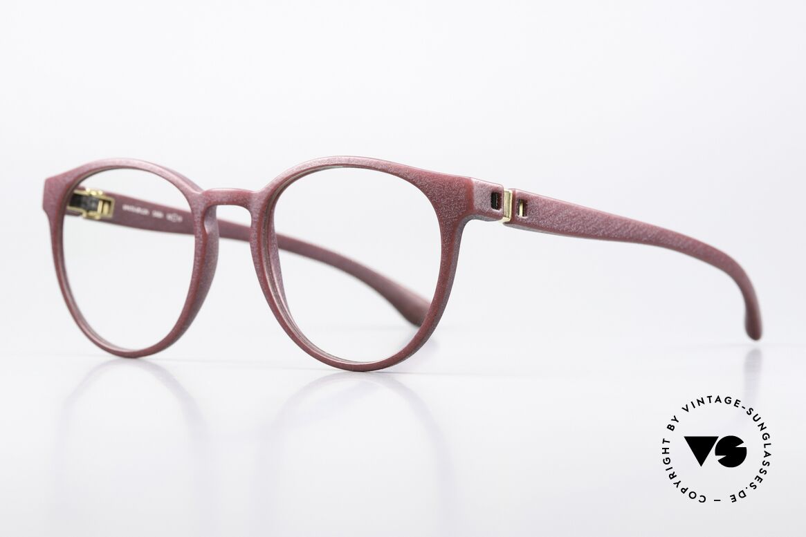 Mykita Mylon Saba Feminine Panto Glasses, c. 324 New Aubergine: looks more auburn live, Made for Women