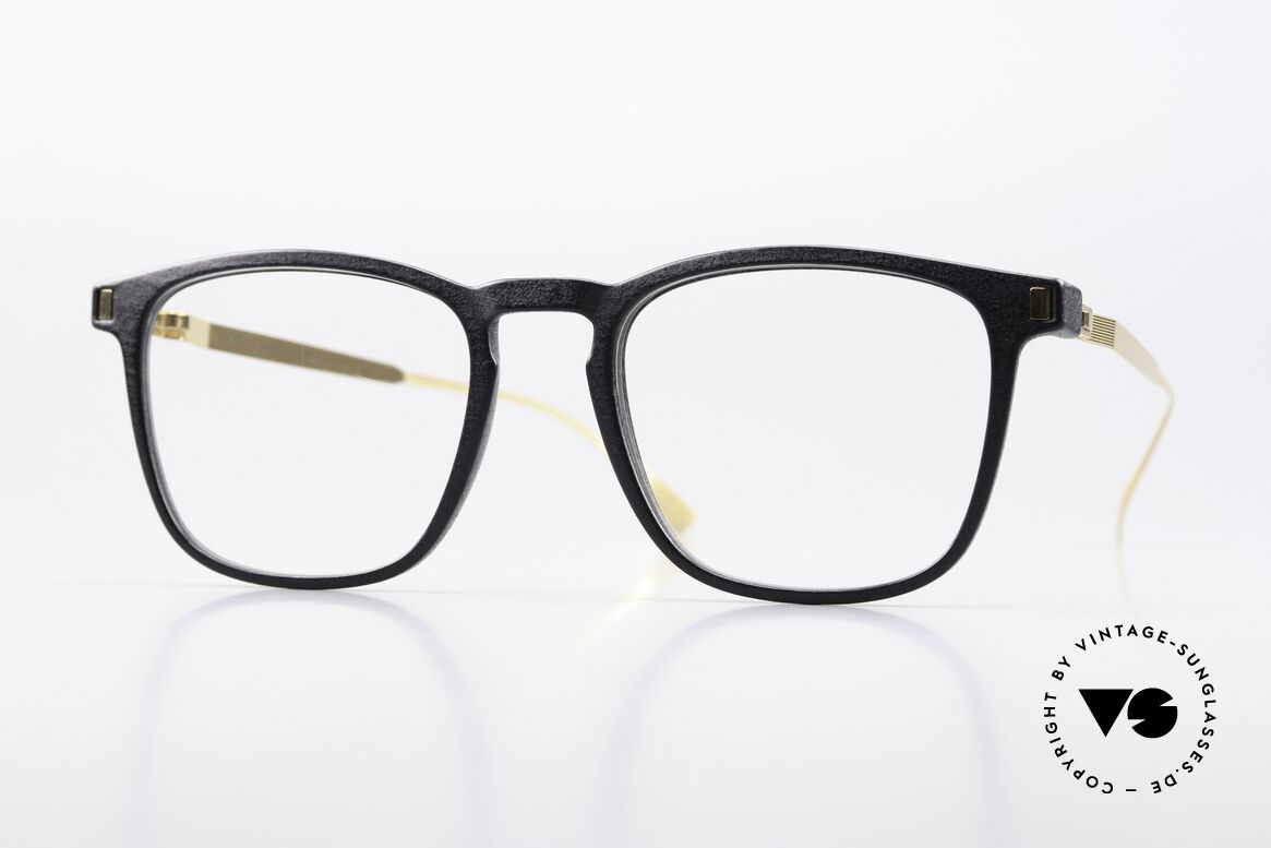 Mykita Mylon Jujubi Square Panto Black Gold, Mykita Mylon HYBRID eyeglass-frame; JUJUBI, Made for Men and Women