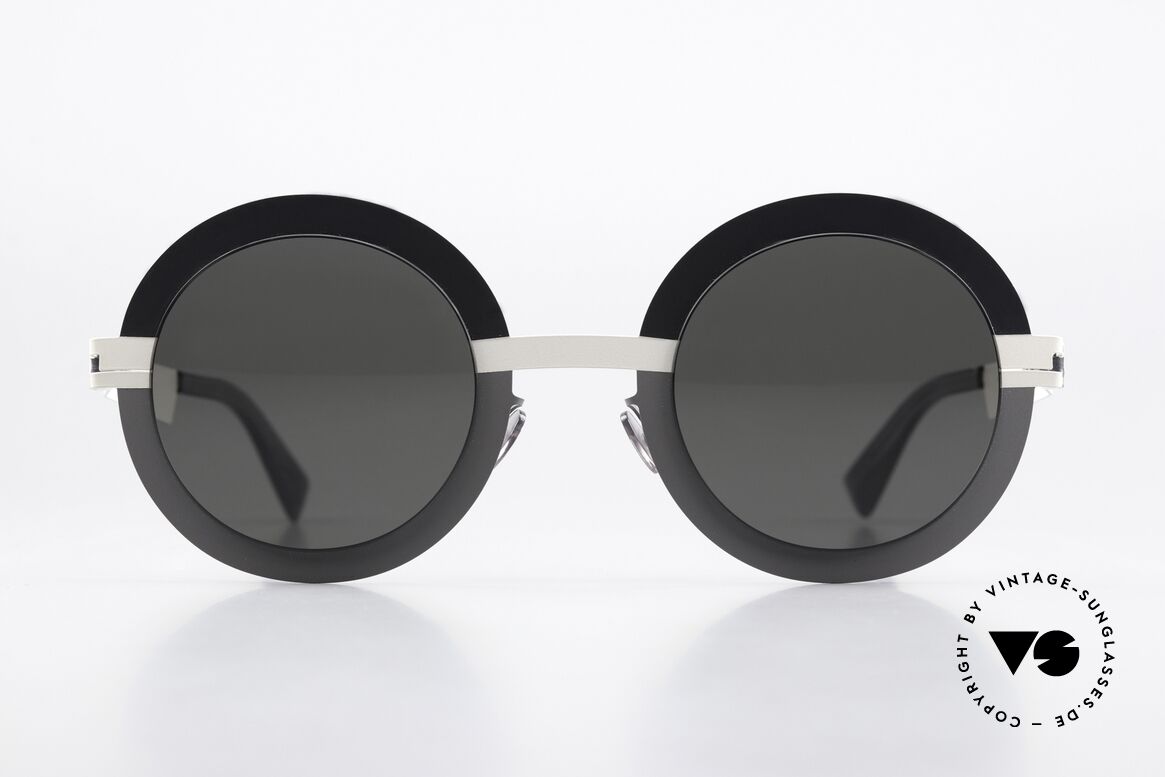 Mykita Studio 4.3 XL Designer Shades Women, round shades, c.939: Mono Grey Modules Darkgrey, Made for Women