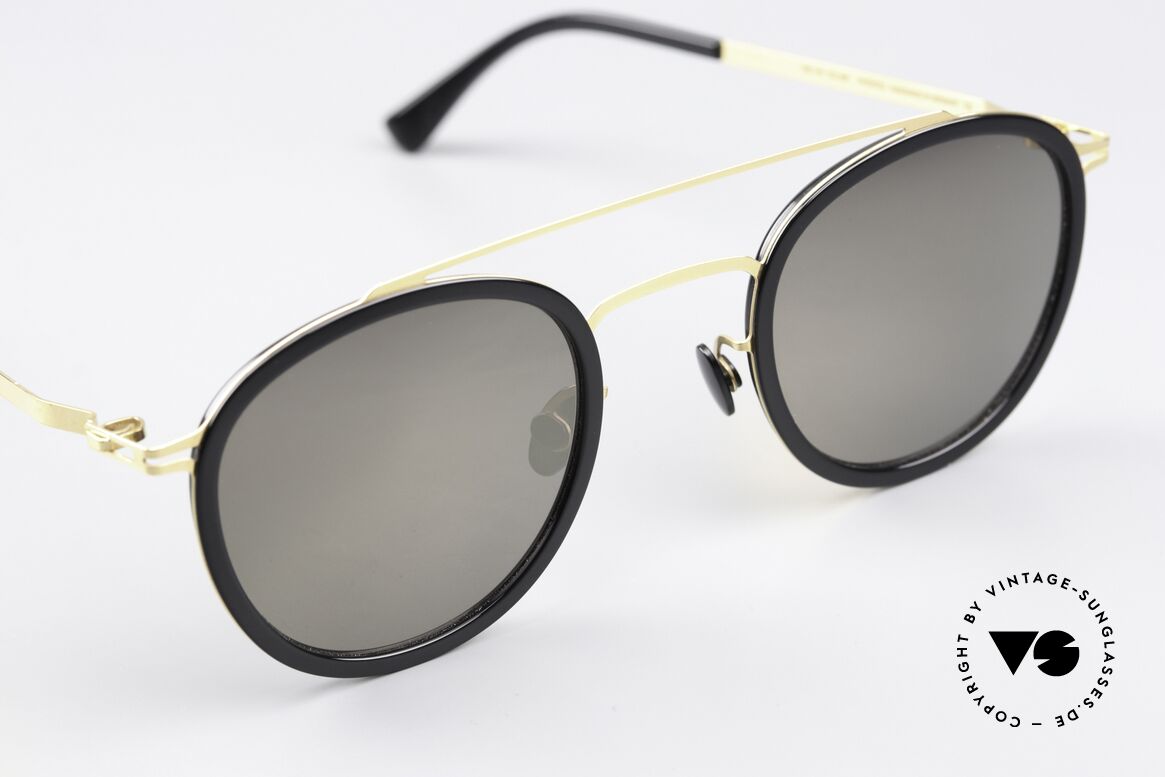 Mykita Olli Panto Sunglasses Black Gold, unworn model from 2016 comes with original packing, Made for Men and Women