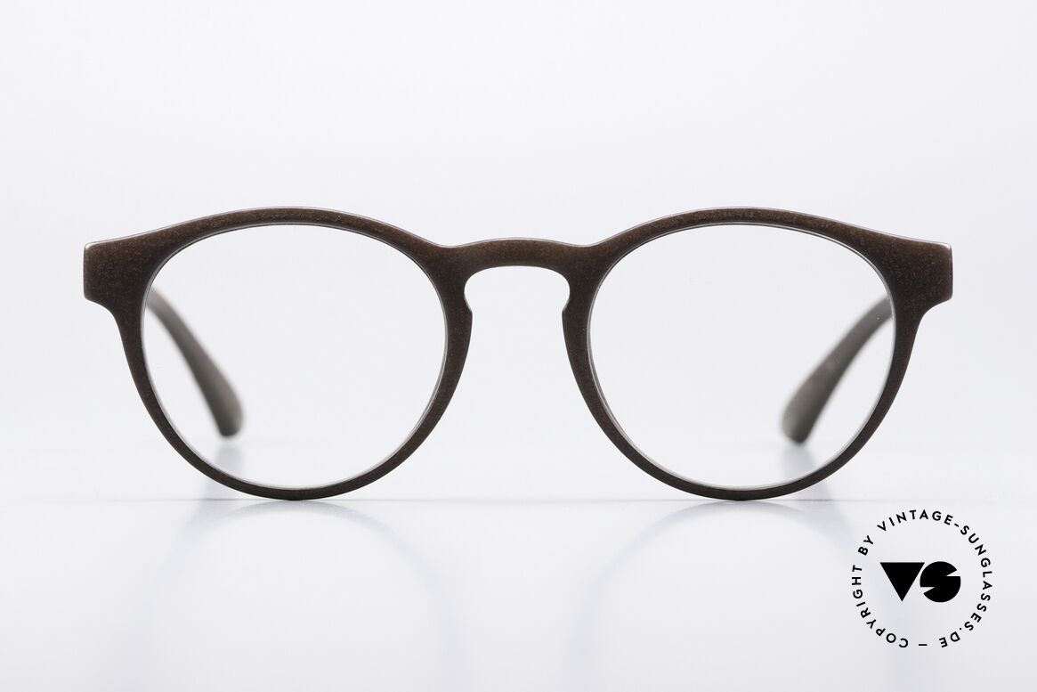 Mykita Mylon Lioba Panto Frame Ebony Brown, round panto design, size 47-19 in color 322, Made for Men and Women