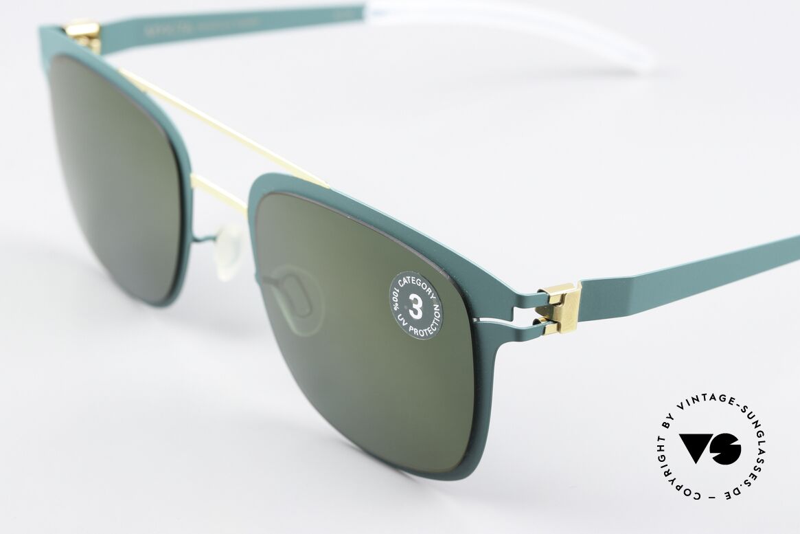 Mykita Hunter Sunglasses Brilliantgreen, well-known top quality; handmade in Germany, Berlin, Made for Men and Women
