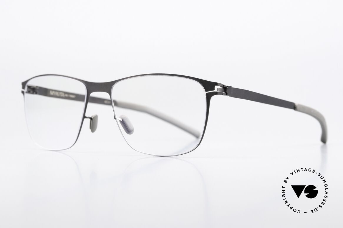 Mykita Arno Square Men's Frame Graphite, color 012 "Graphite" = a gray pair of glasses for men, Made for Men