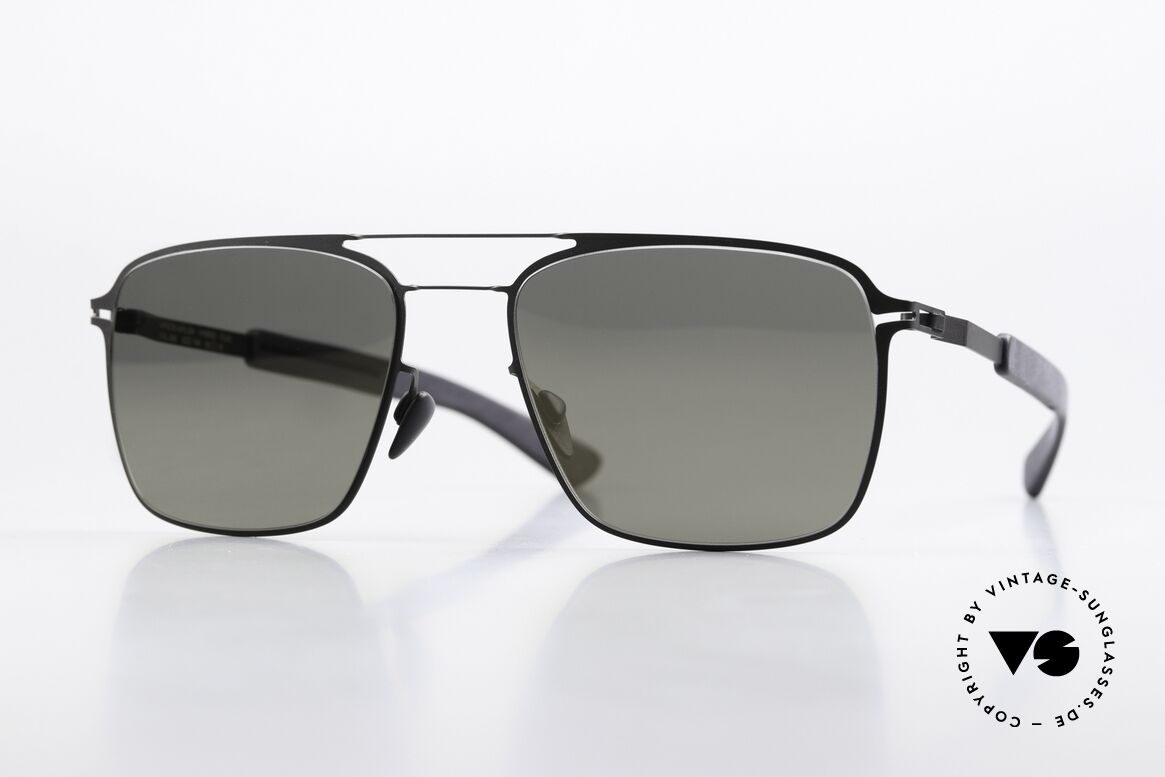 Mykita Mylon Flax Light Mirrored Gray Lenses, rare Mykita Mylon Hybrid sunglasses; FLAX, Made for Men