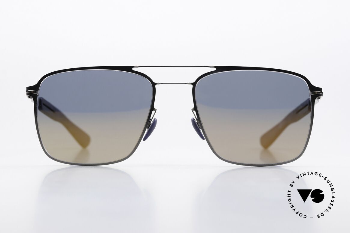 Mykita Mylon Flax Gold Mirrored Navy Blue, size 54-18, gold mirrored lenses, color 248, Made for Men