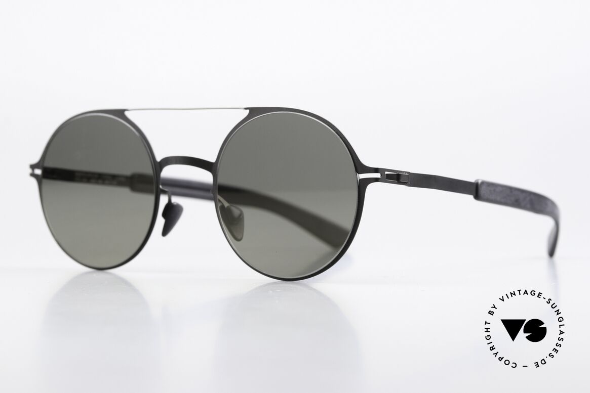 Mykita Mylon Lupine Light Mirrored Gunmetal, color 243: Black/Pitch Black Gunmetal Flash, Made for Men and Women