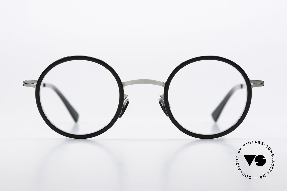 Mykita Eetu Eyeglasses Shiny Silver Ash, LITE collection with additional acetate rings / inlays, Made for Men and Women