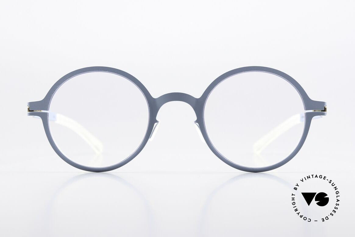Mykita Thelonius Round Specs In Sky Blue, Mykita glasses, model Thelonius, size 45-23, col 234, Made for Men and Women