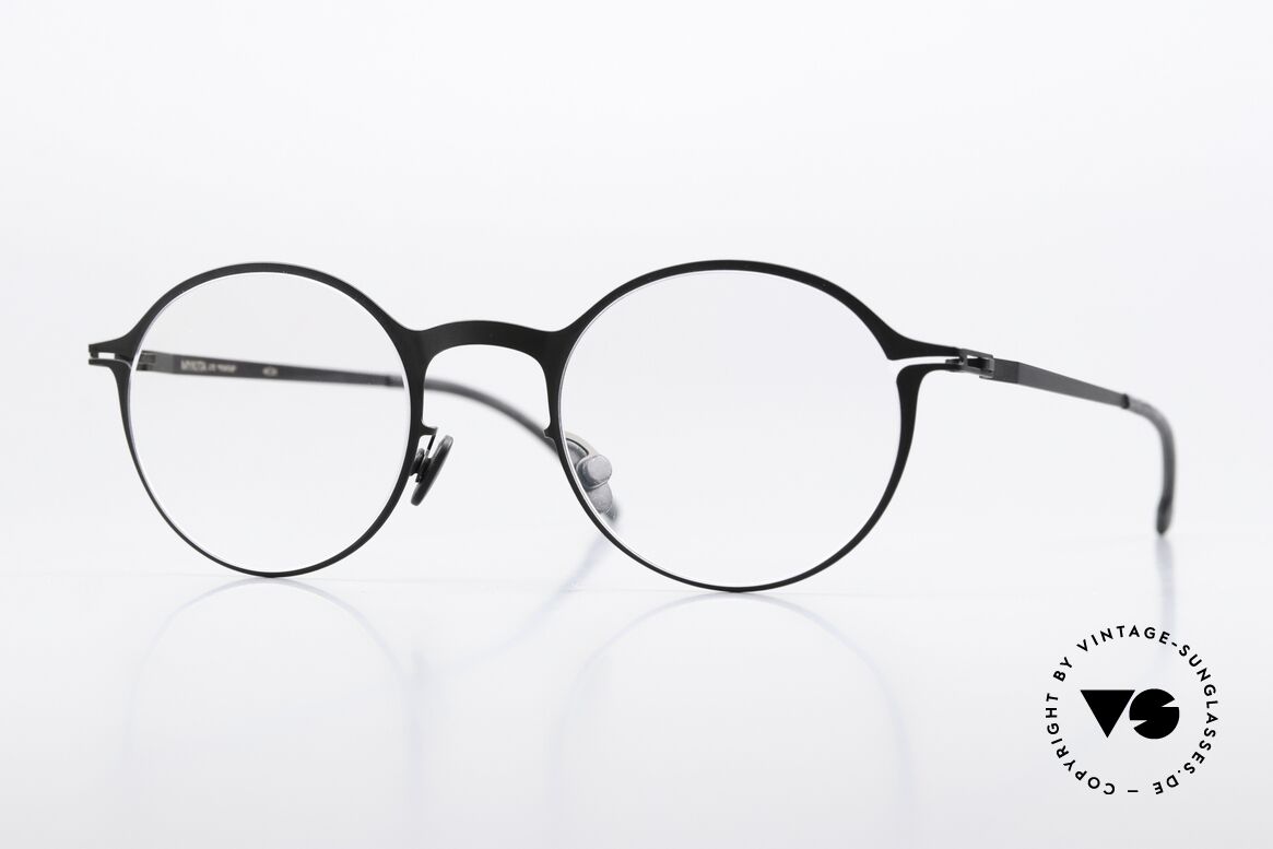 Mykita Pontus Glasses Black Round Unisex, Mykita glasses, model Pontus, size 46-20, color 002, Made for Men and Women