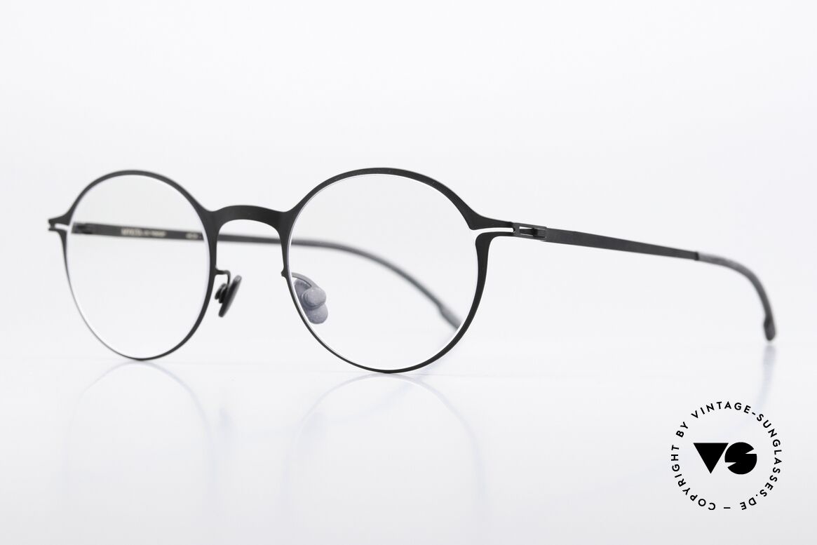 Mykita Pontus Glasses Black Round Unisex, color is "Black" = a timeless model for women & men, Made for Men and Women