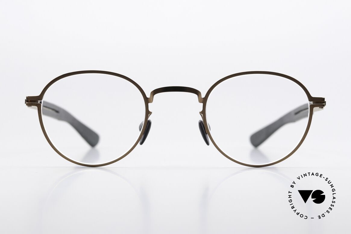 Mykita Mylon Quince Designer Eyewear From 2015, size 45-26, col. 247: Shiny Copper Pitch Black, Made for Men and Women