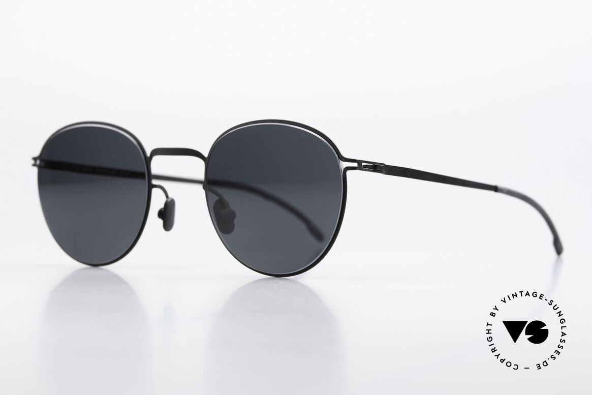 Mykita Ejvind Gray Polarized Sun Lenses, color code 002 is "Black", with POLARIZED sun lenses, Made for Men and Women