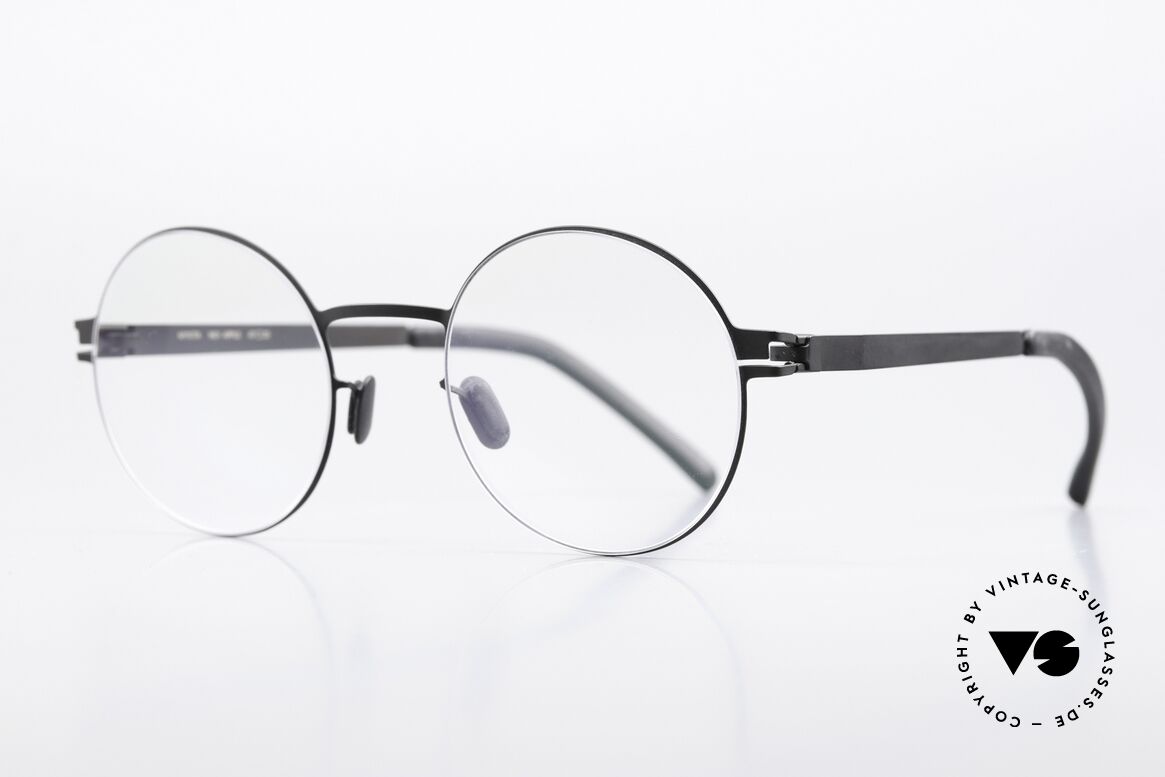 Mykita Apple Glasses Round Black Classic, col 002 "Black" = timeless eyewear for ladies & gents, Made for Men and Women
