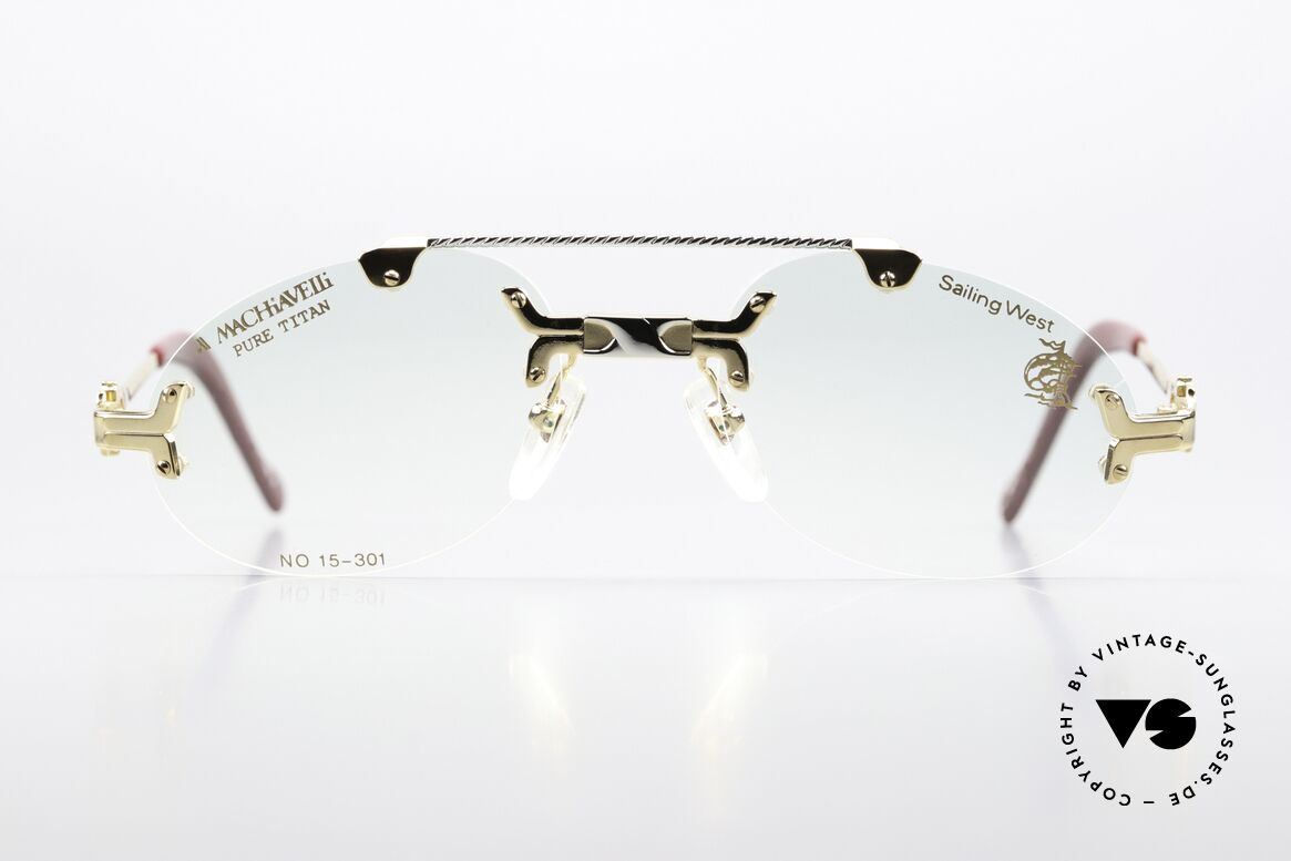 Machiavelli 15-301 Sailing West 80's Titan Frame, collection named after the Italian PHILOSOPHER, Made for Men