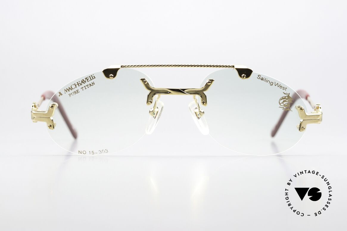 Machiavelli 15-303 Eccentric Opulent Glasses, collection named after the Italian PHILOSOPHER, Made for Men